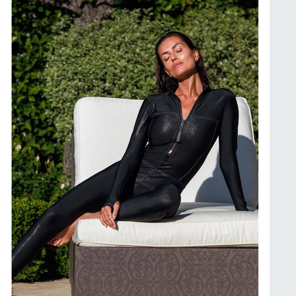 Watskin- Rae Catsuit in Gunmetal